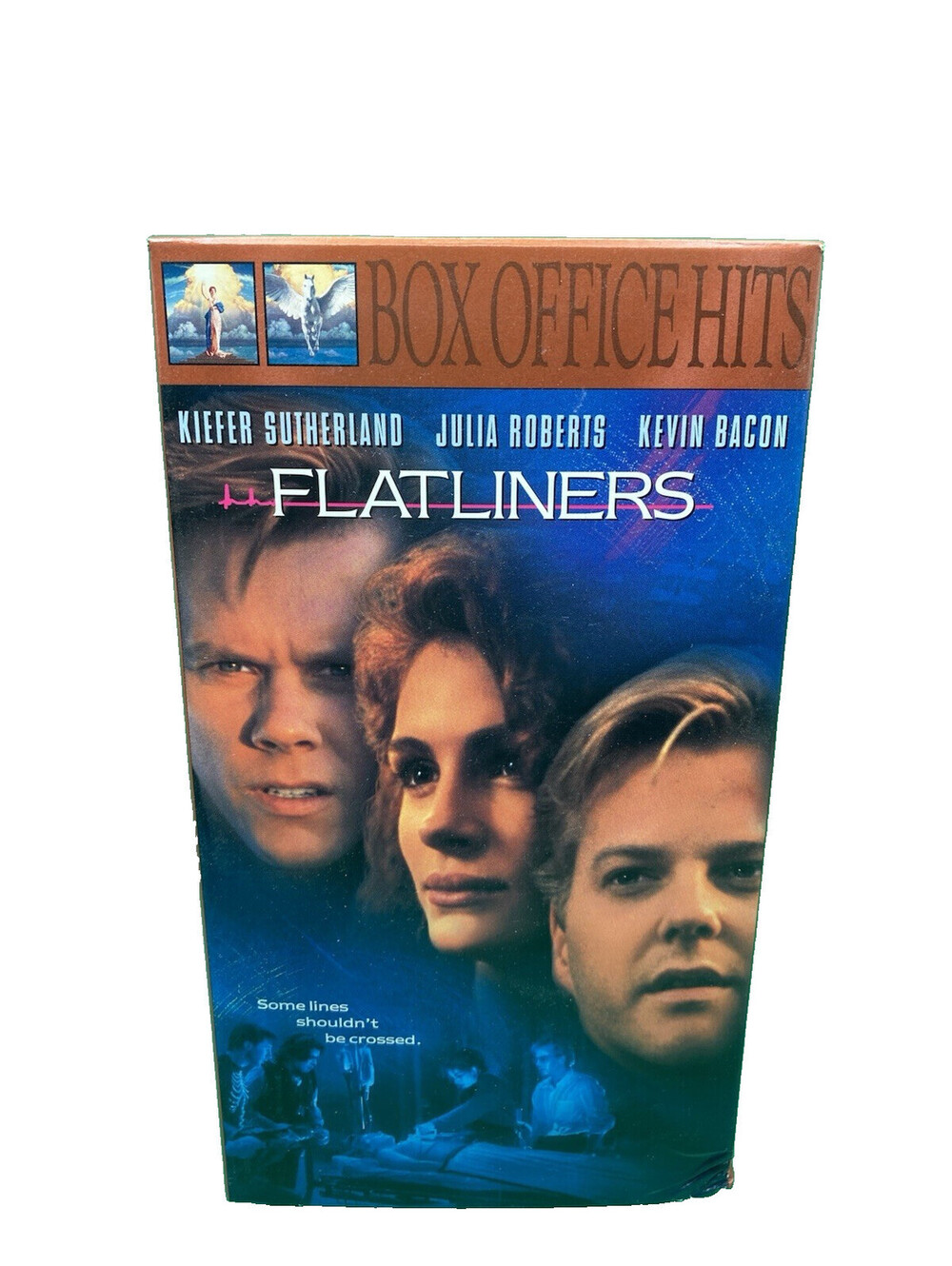 Flatliners (1990) VHS Tape - Box Office Hits Series - Julia Roberts, Kiefer Suth